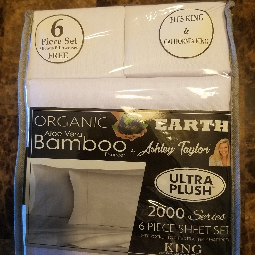 Organic Aloe Vera Bamboo sheet by Ashley T…